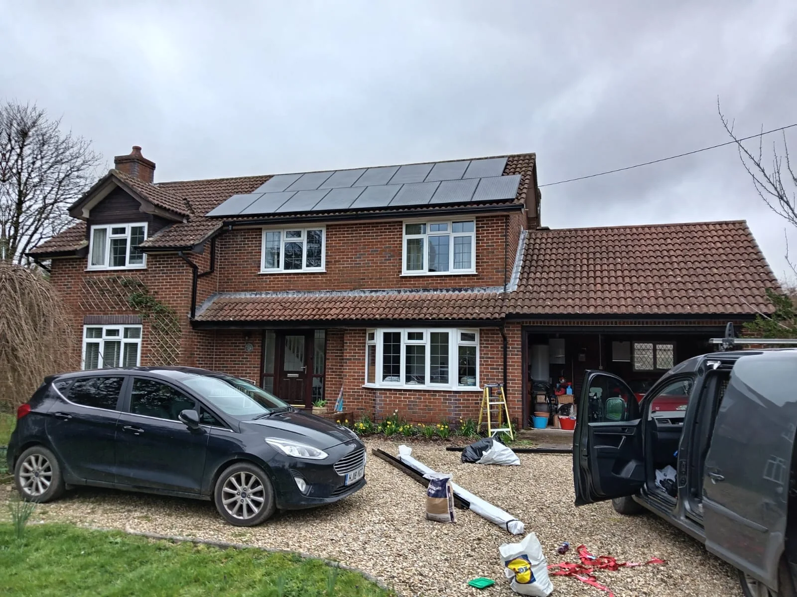 Roofline on residential extension